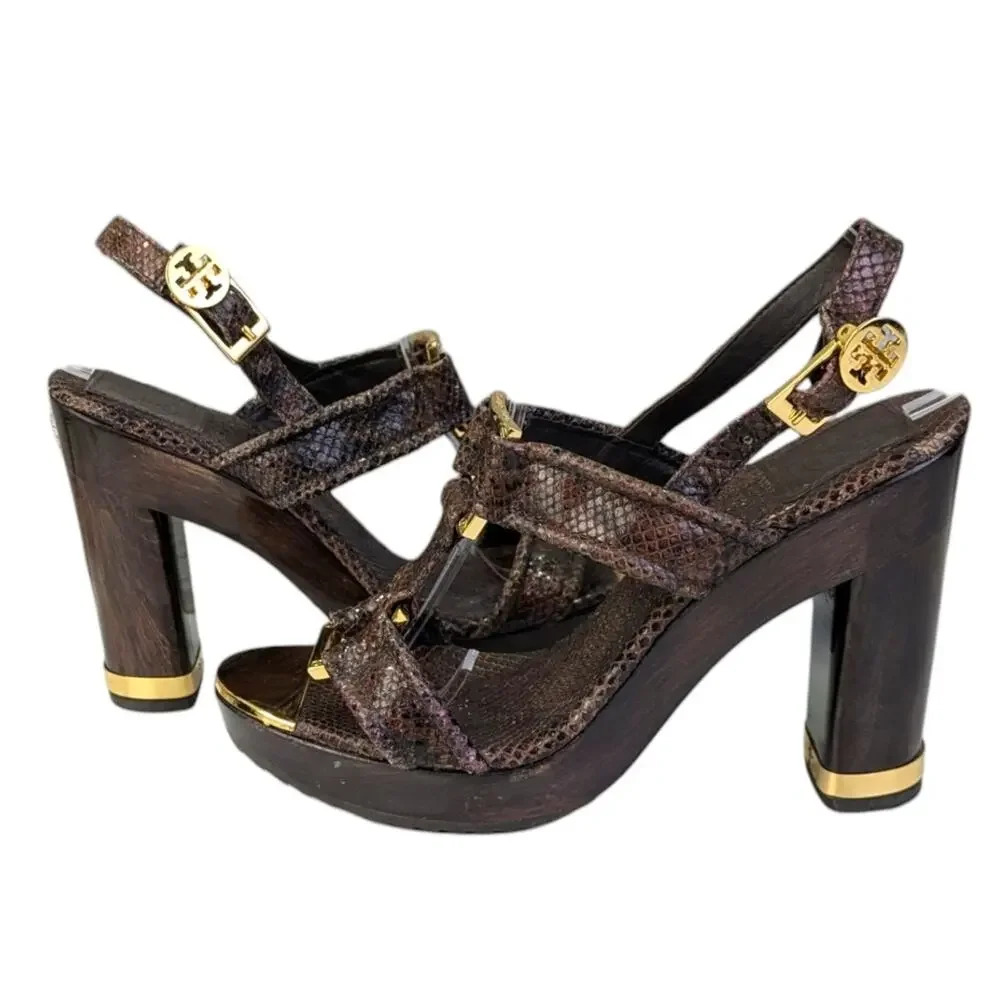 Tory Burch Karmen Sandals GUC $269 Size 8.5M   S3537